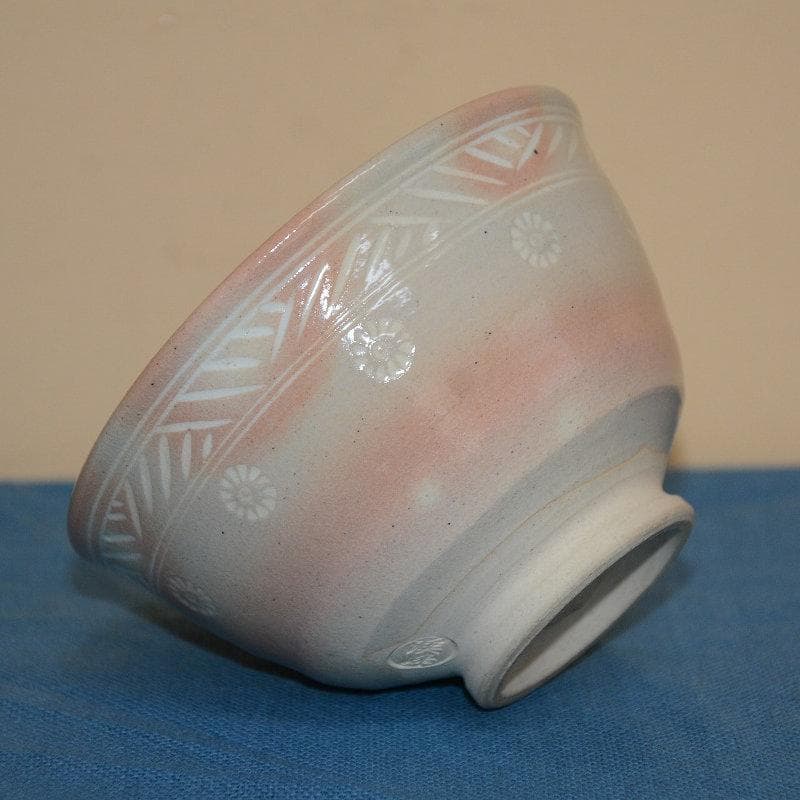 茶道具　数茶碗　９個　御本三嶋茶碗　田中渓峰造　共箱付　中古品　送料込み