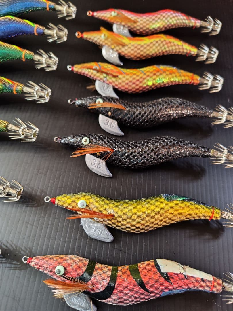 餌木猿　3.5寸　14本　 希少カラー　ケース付き