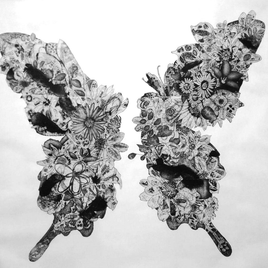 銅版画大作品　Butterfly　effect