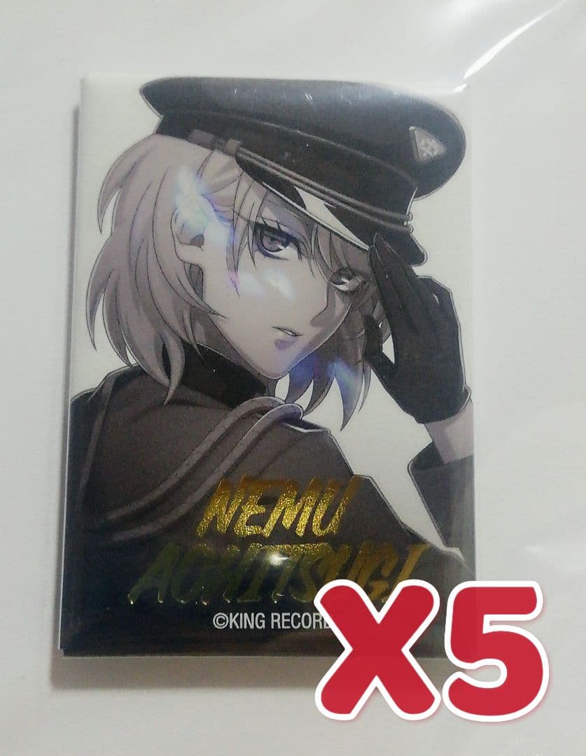 ヒプノシスマイク 碧棺合歓 メタリックスクエア缶バッジセット