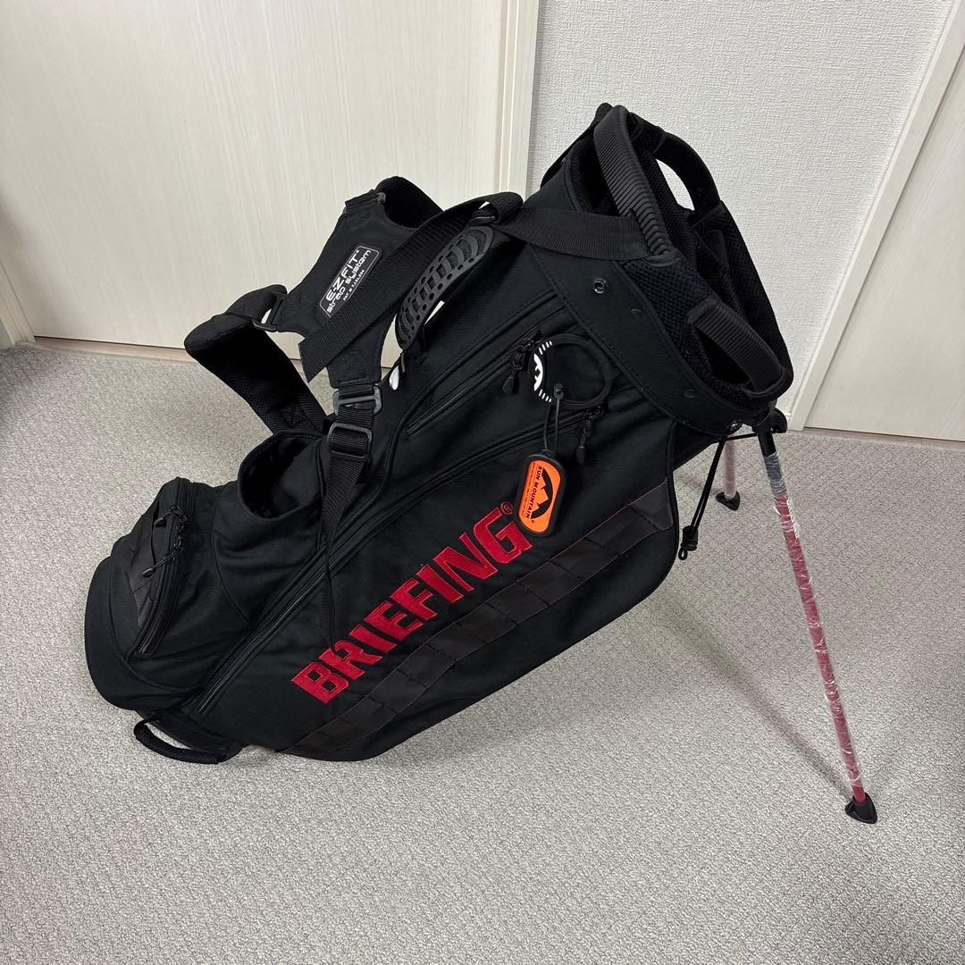 BRIEFING スタンド付きキャディバッグ 黒