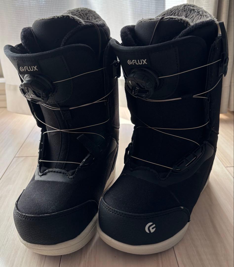 美品　FLUX スノーボードブーツ ブラック　FL-BOA