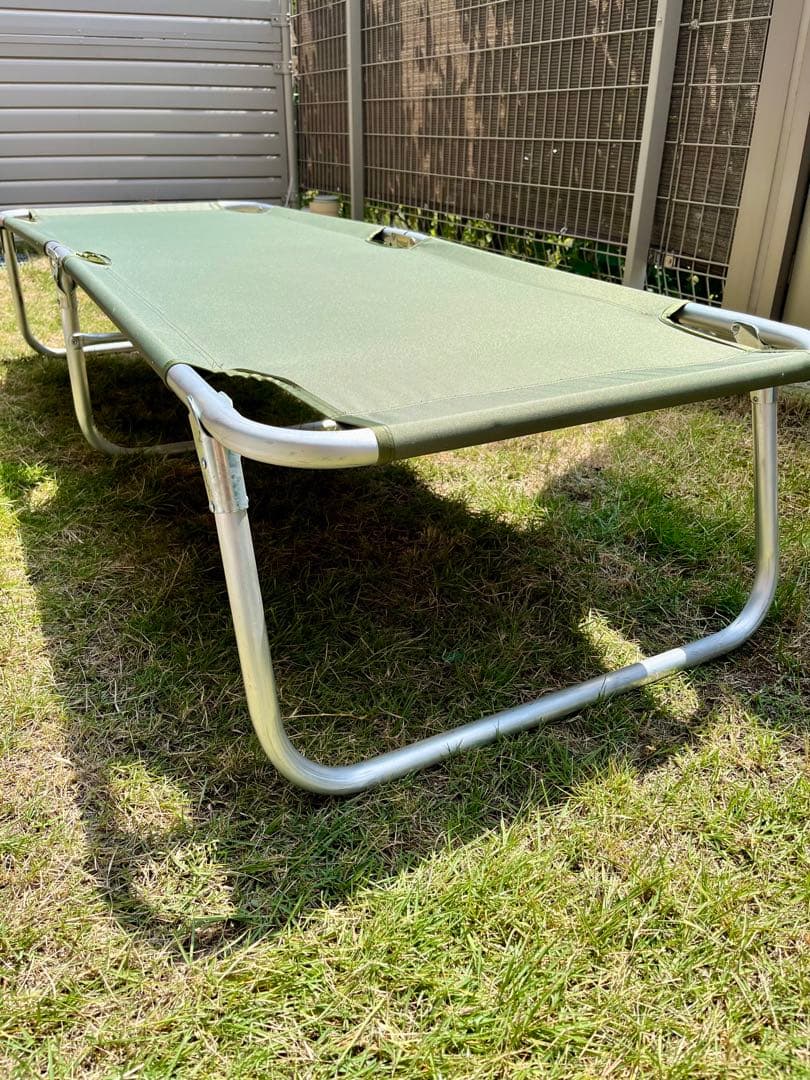 米軍放出未使用品 折りたたみ式コット 簡易ベッド アルミフレーム 軽量 ラスト