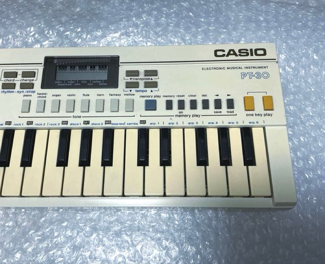 Casio PT-30☆セミアナログ式シンセサイザー☆1983年☆昭和レトロ☆
