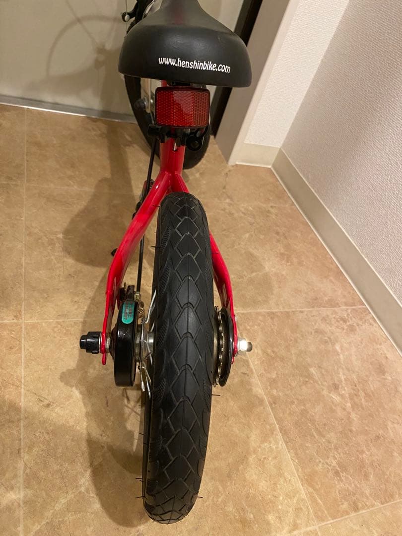 【ほぼ未使用】へんしんバイク2 RED（赤）自転車 ストライダー
