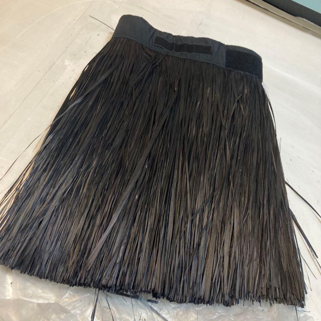 タヒチアンダンスオテアイイ&モレスカート。黒ブラック、2点セットほぼ未使用