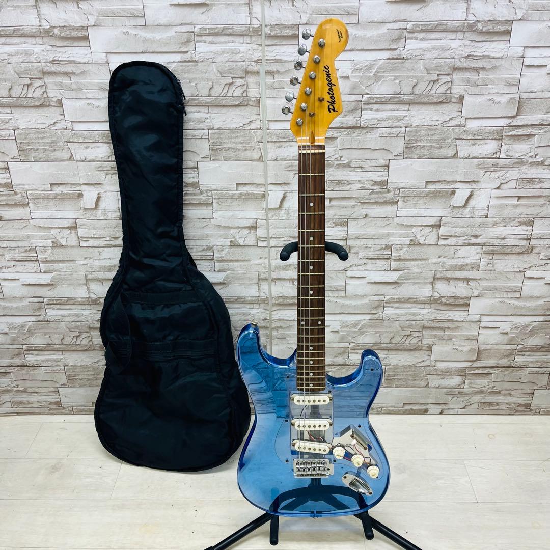 PhotoGenic st スケルトンブルー アクリルエレキギター
