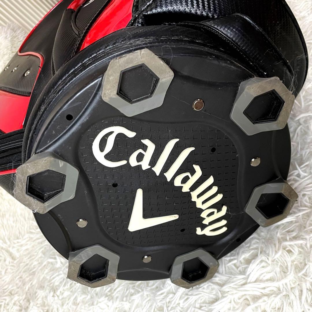 人気モデル✨訳あり格安✨良品 キャロウェイ キャディバッグ カート 黒赤 フード