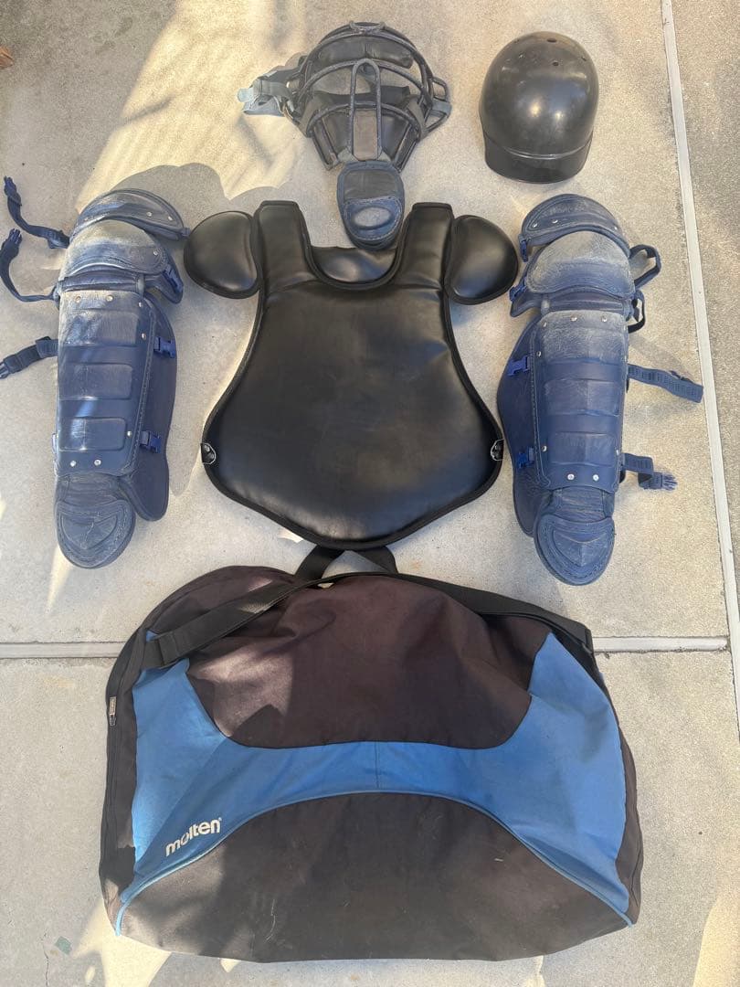 レ*オ様 野球　キャッチャー防具　バック付き