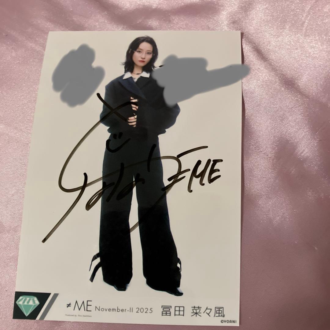 ノイミー　冨田菜々風　排他的ファイター　ジャケット衣装　直筆　ヒキ