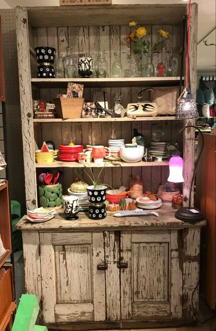 ⚫️NYモノ/アンティーク木製キャビネット/美品/特別追加加工/店舗什器等に是非