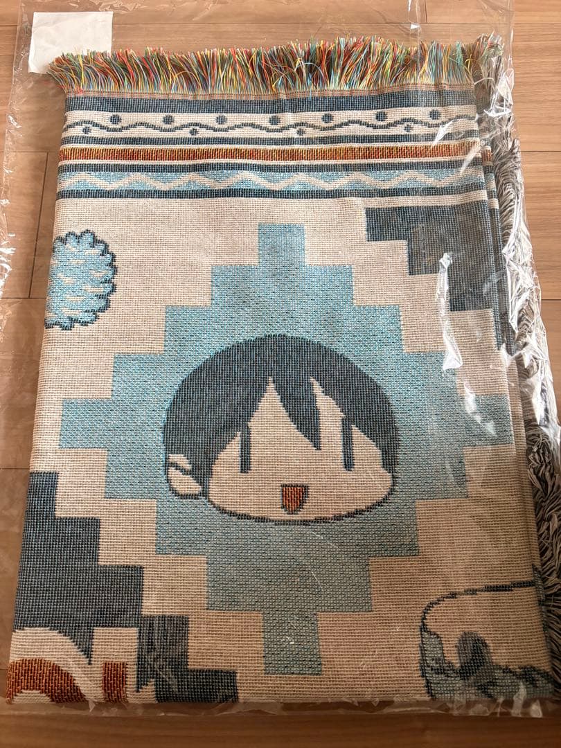 【おまけ付き】ゆるキャン△10周年展 「こうするとぬくいですぞ」ブランケット