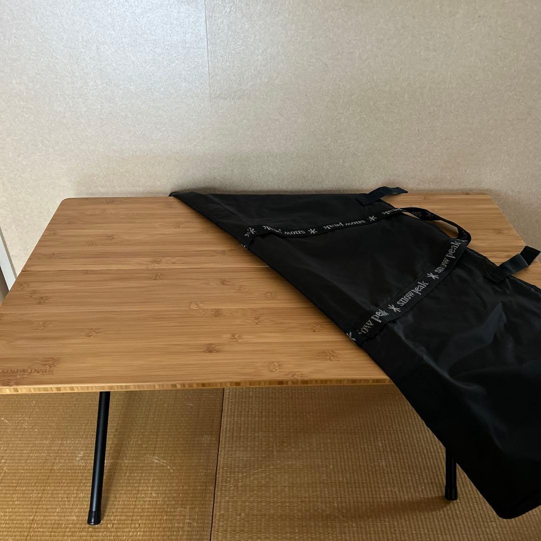 スノーピーク ワンアクションローテーブル竹 ブラック 雪峰祭限定