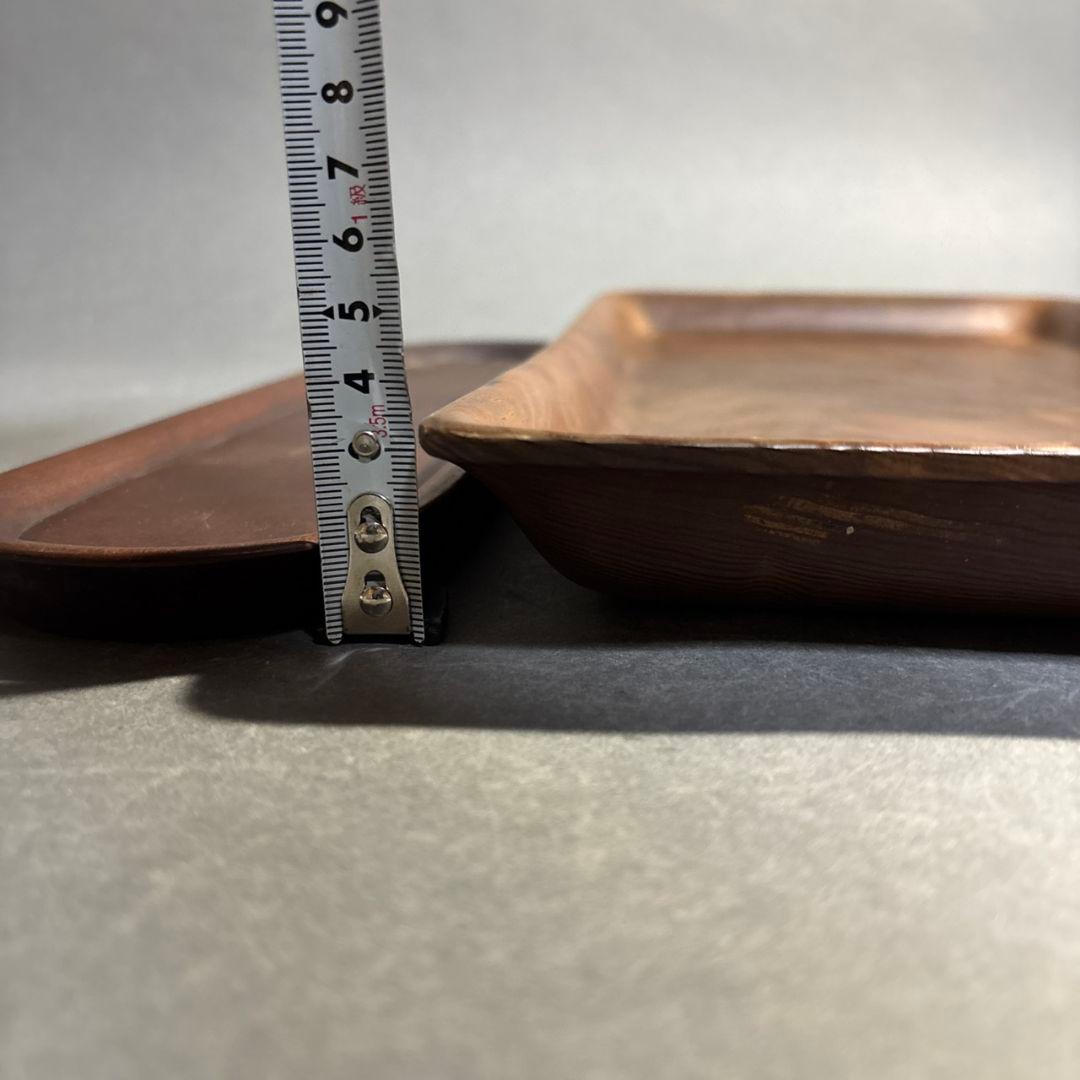 時代　木製　盆　２点　まとめて