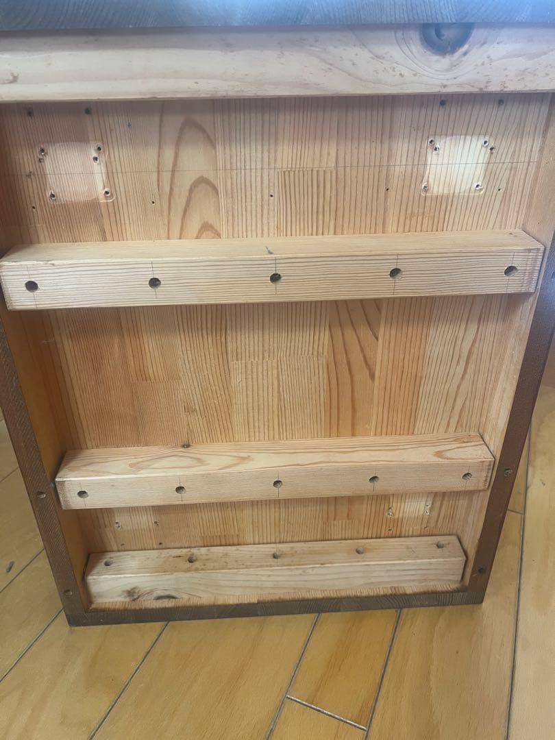 木製チェストパイン材 引き出し 脇机 収納
