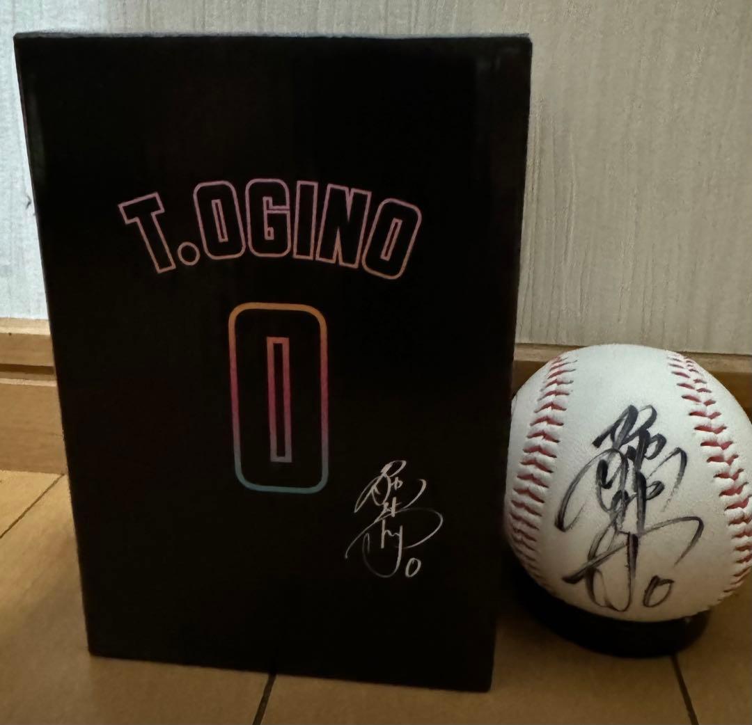 千葉ロッテマリーンズ荻野貴司選手投げ入れサインボールボブルヘッドセット