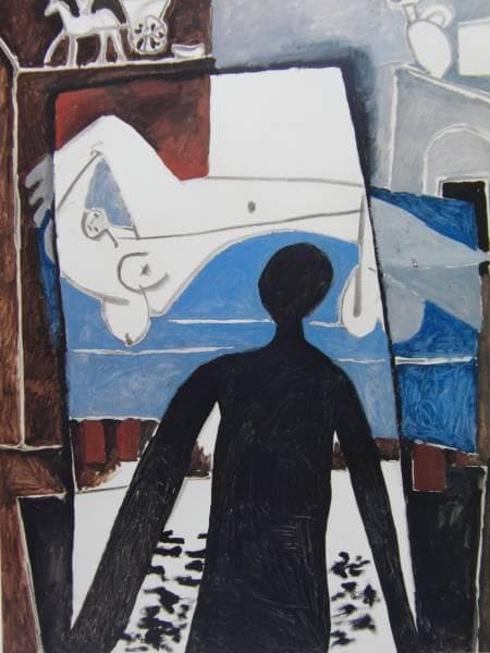 パブロ・ピカソ、【影】、希少画集画、新品高級額・額装付、状態良好