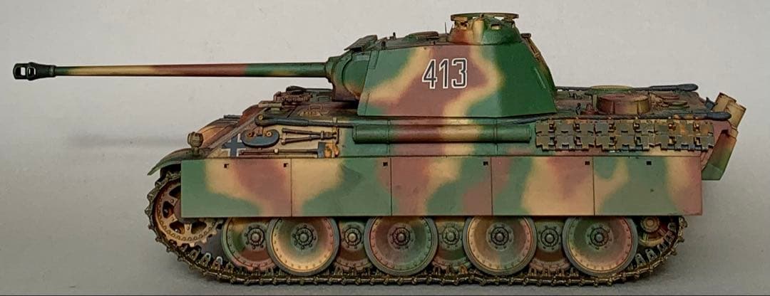 タミヤ マスターワークコレクション パンサー 重量感塗装追加 完成品