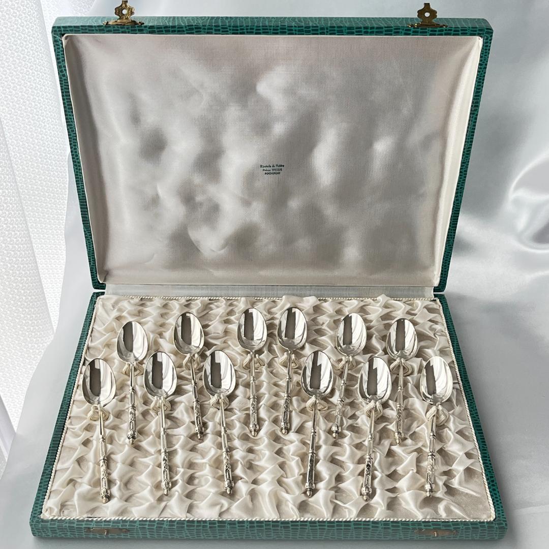 【SFAM】 ロシア様式のコーヒースプーン 12本組 仏蘭西 13.5cm