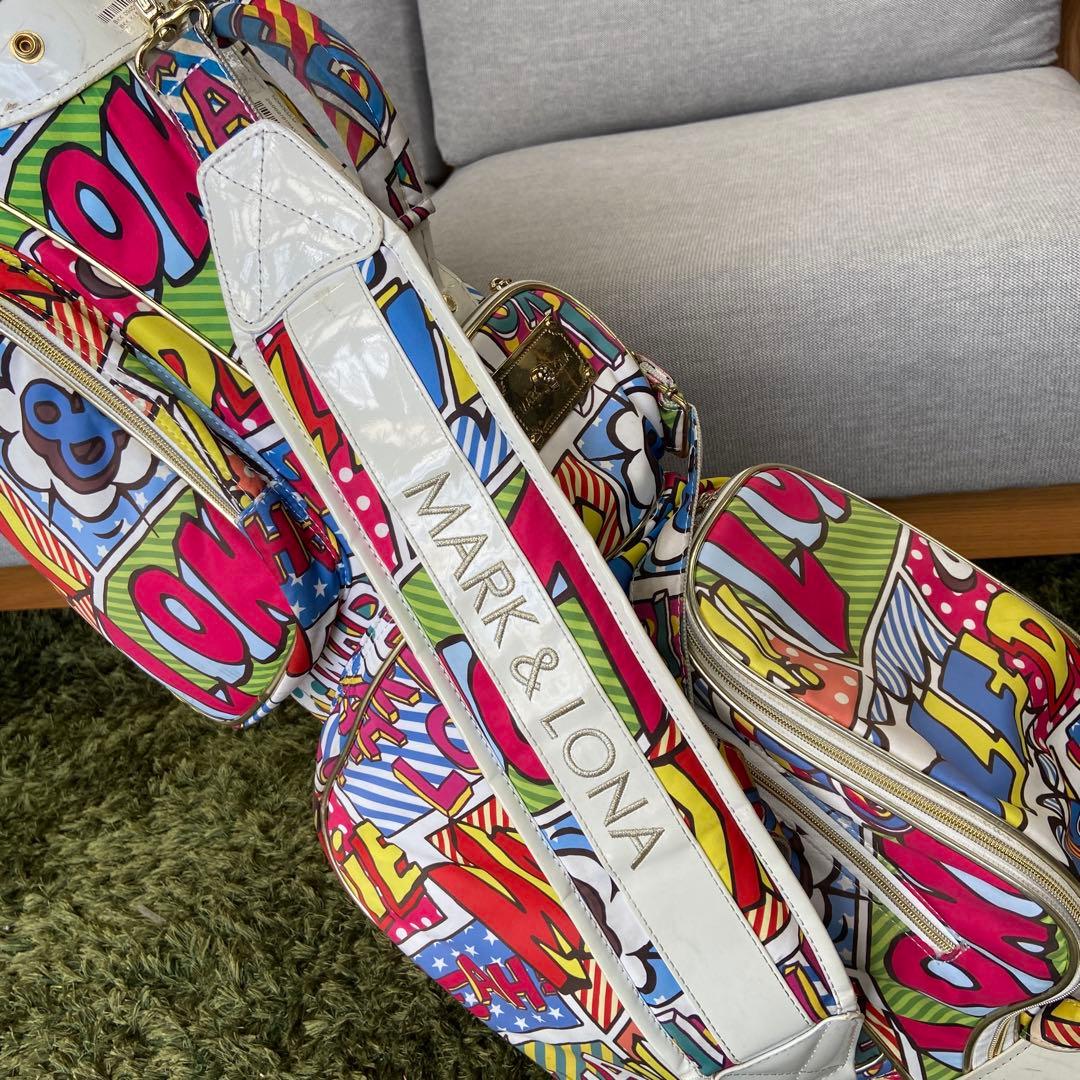 マーク＆ロナ/mark＆Lona⭐️スタンドキャディバッグ　アメコミ柄　おしゃれ