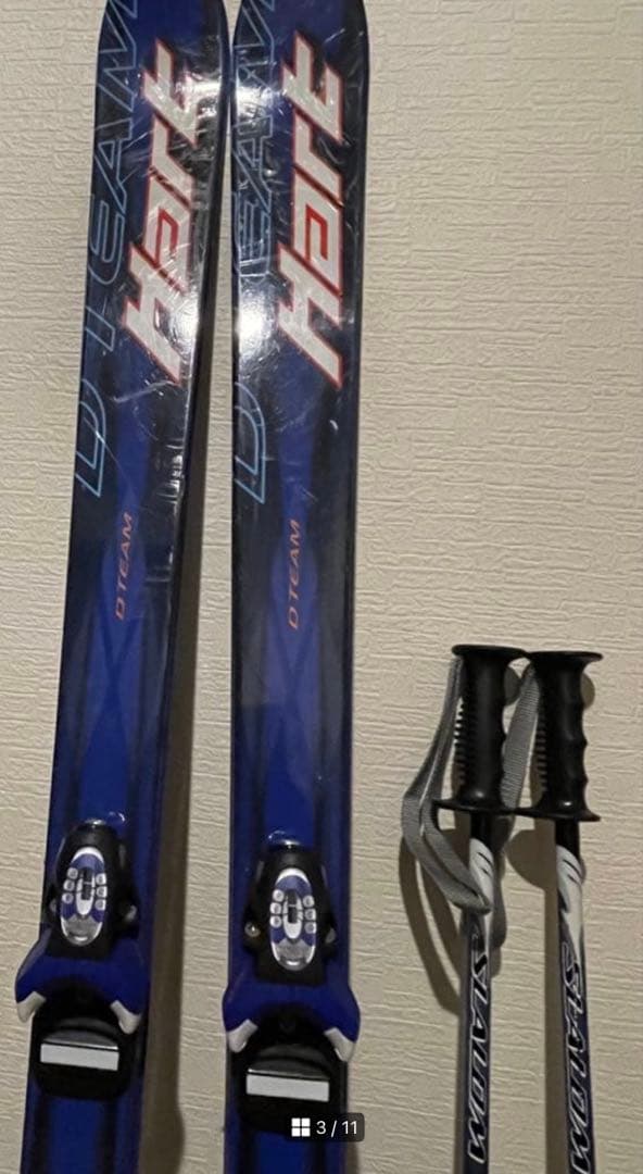 HART DIVA スキー板 148cm＋ストック 2点セット