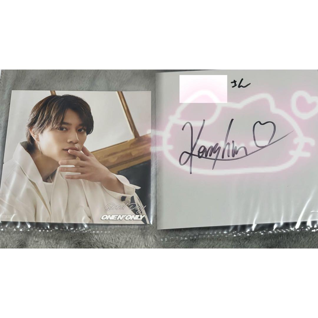 上村謙信 LUCKY 直筆サイン ポストカード