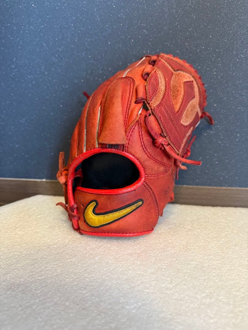 ★廃盤★希少★ NIKE ナイキ 軟式 少年用 グラブ 指カバー 岩隈モデル