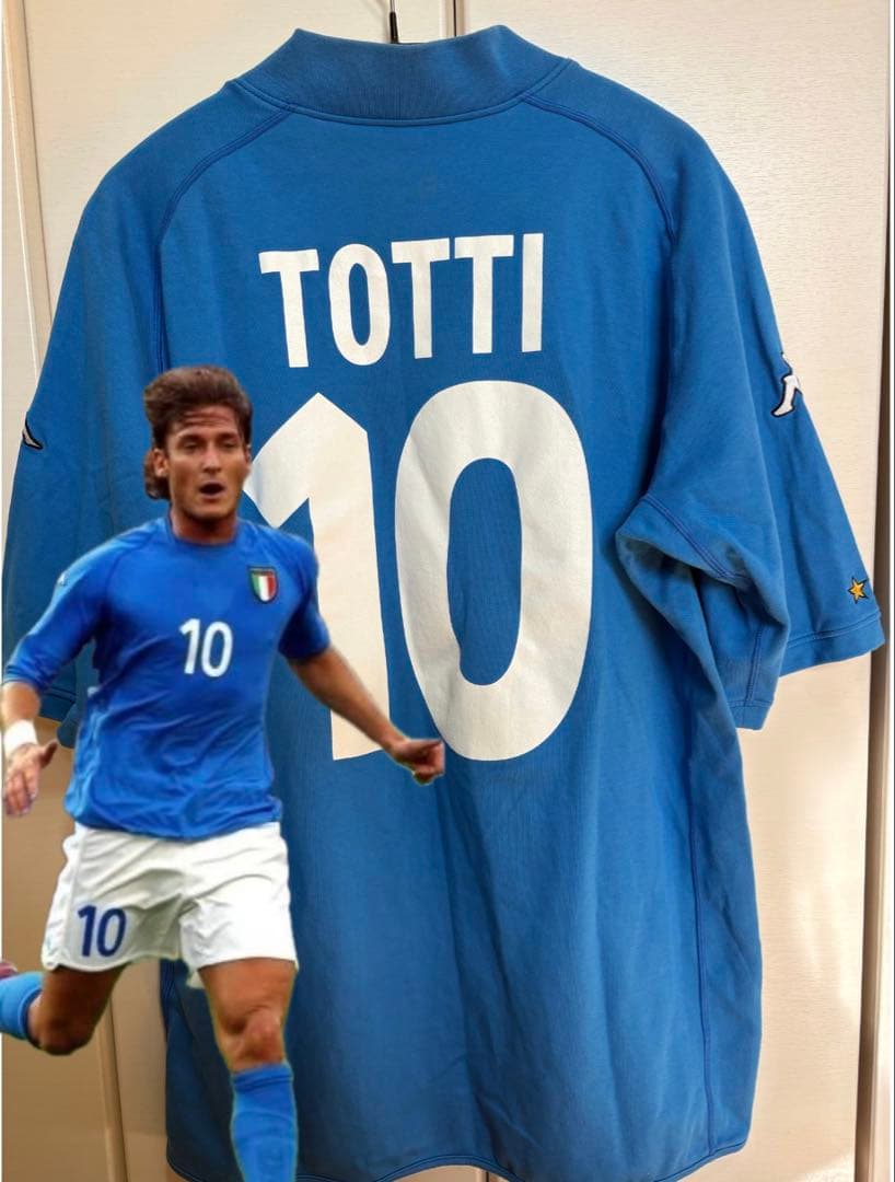 【正規品】Kappa イタリア代表 TOTTI 10番シャツ　2002
