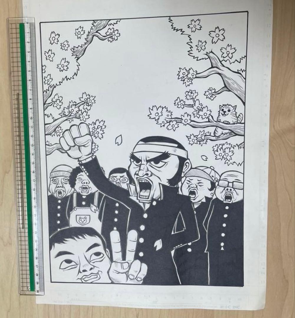 ◯週末特価●イラスト原画③●桜咲く●