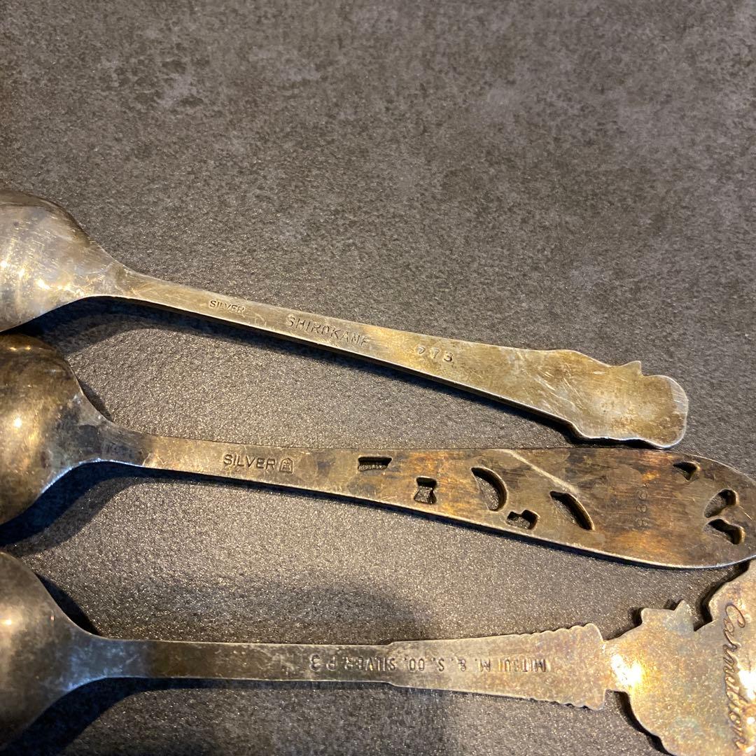 銀製アンティークスプーン 8本SET