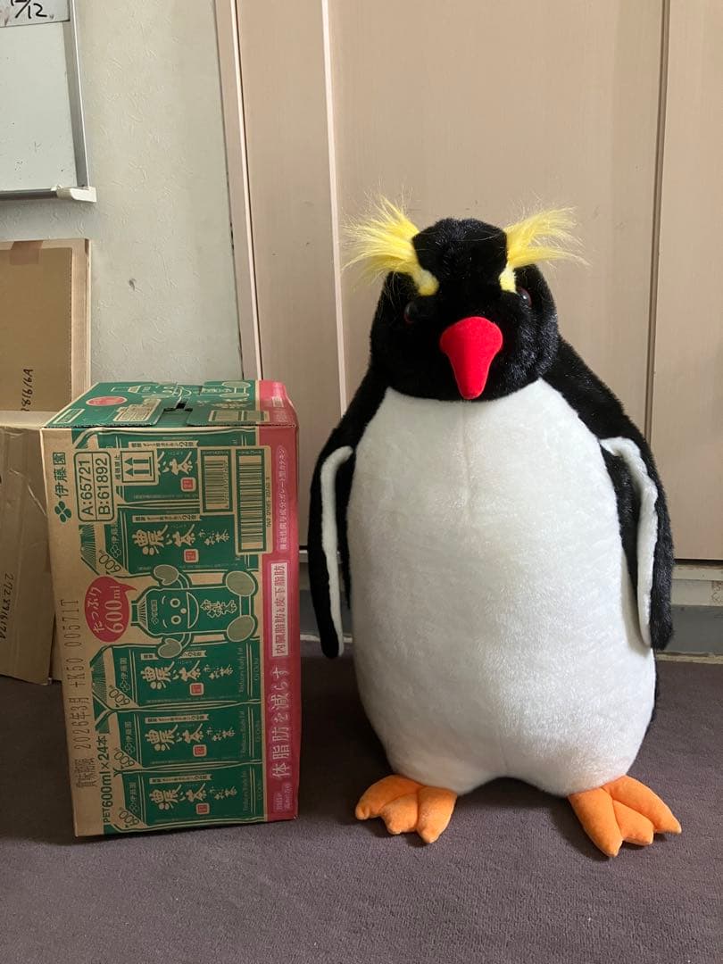 ★タグ付き♪【イワトビ】ペンギン★特大＊ぬいぐるみ★
