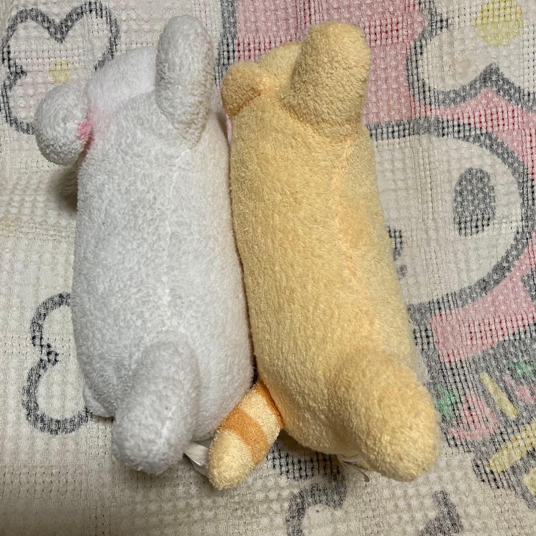 フリッカまつもと　ウサギ＆タヌキ　ぬいぐるみ　中古品　バラ売り不可