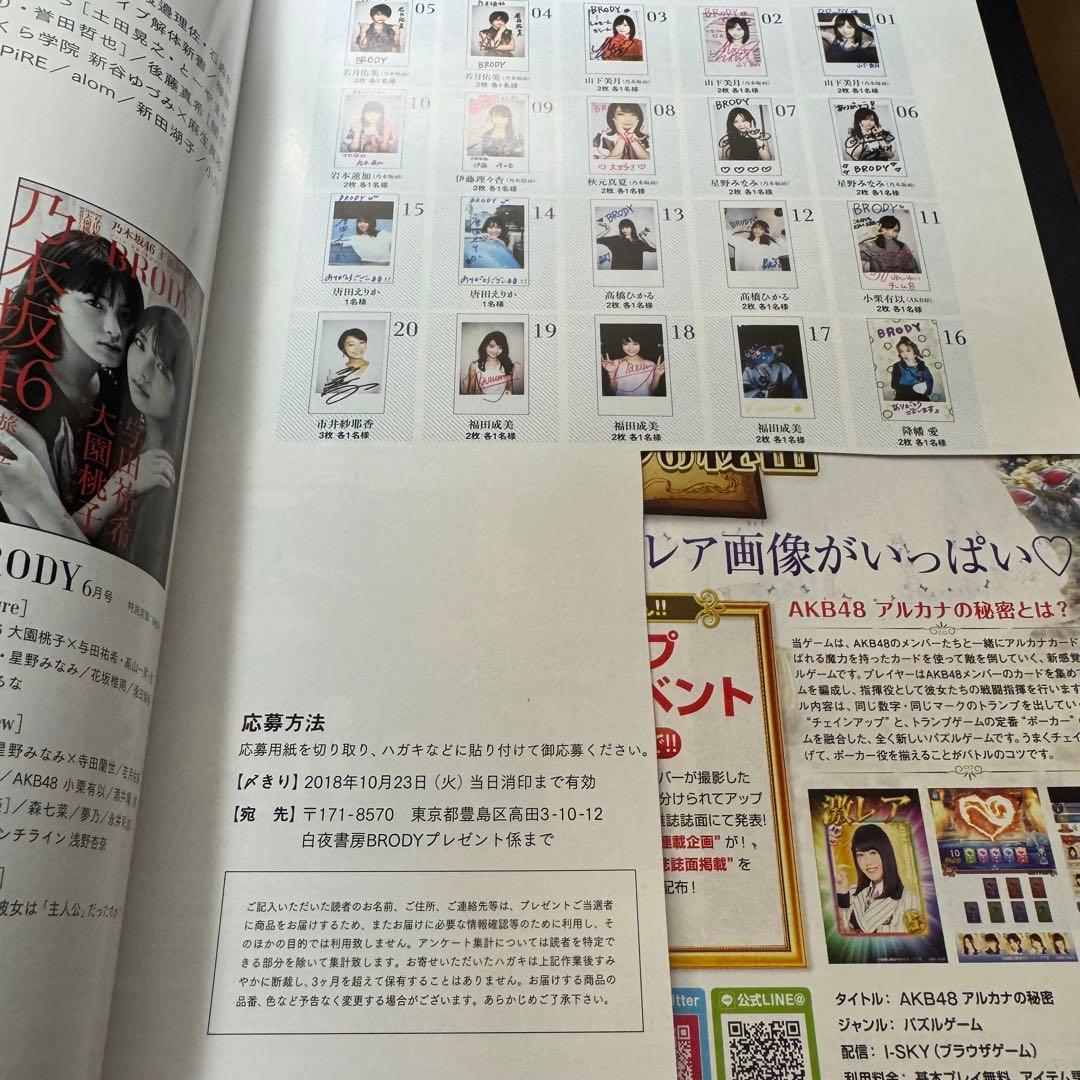 BRODY 乃木坂46 山下美月 直筆サイン入りチェキ ポスター付き