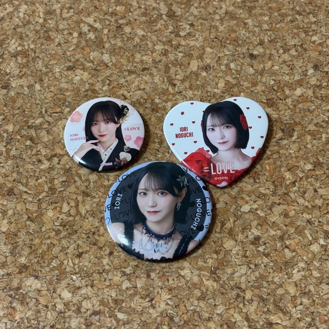 イコラブ 野口衣織 缶バッジ 黒衣装 とくベチュ、して 着物