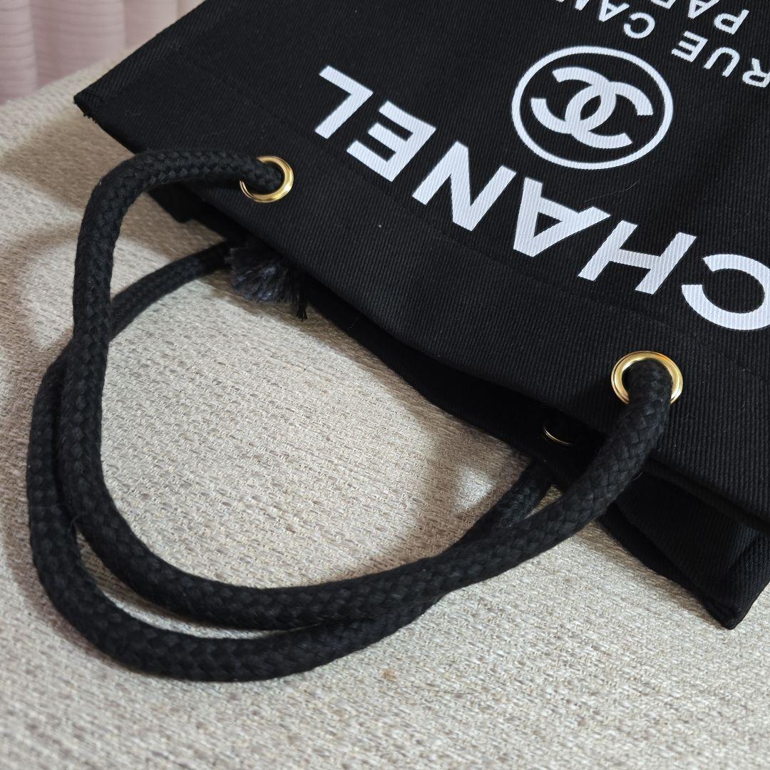 CHANEL キャンバス トートバッグ 黒【非売品】