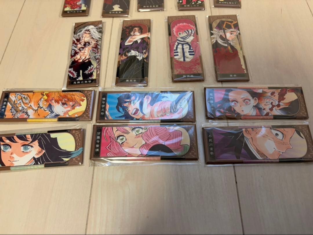 最終　鬼滅の刃 絵札缶バッジ 第2弾　コンプリート　原作 ジャンプフェスタ