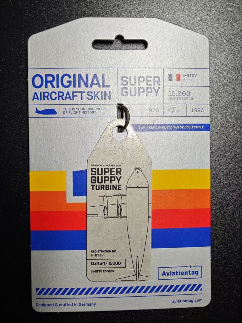 スーパーグッピー Aviationtag 金属色