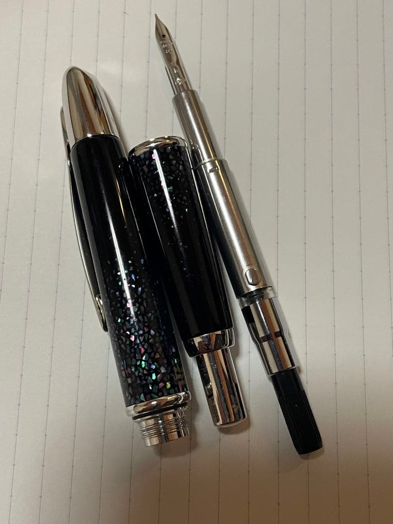 八*重様 PILOT 万年筆　キャップレス螺鈿　F 細字