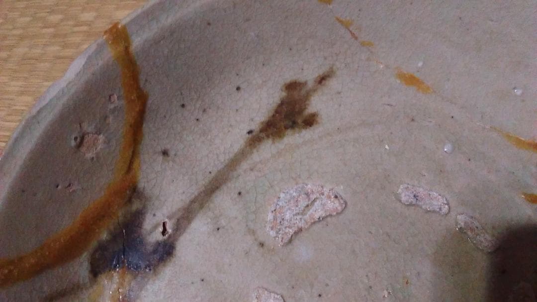 古唐津　絵唐津　大皿　発掘　呼継　径23.8cm