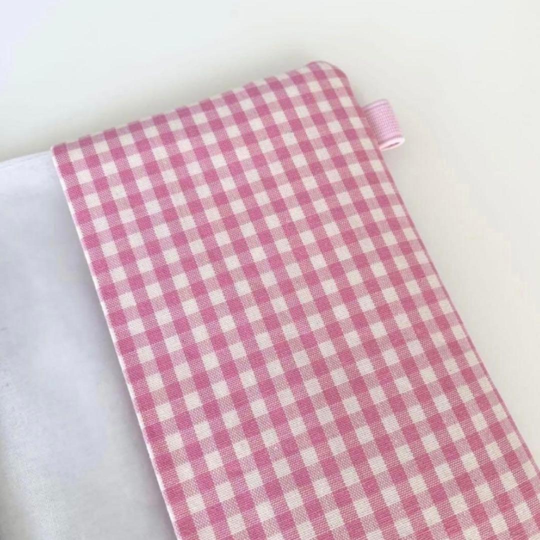 早い者勝　韓国　バインダー　カバー　貯金　現金管理　シルバー　ピンク　チェック2