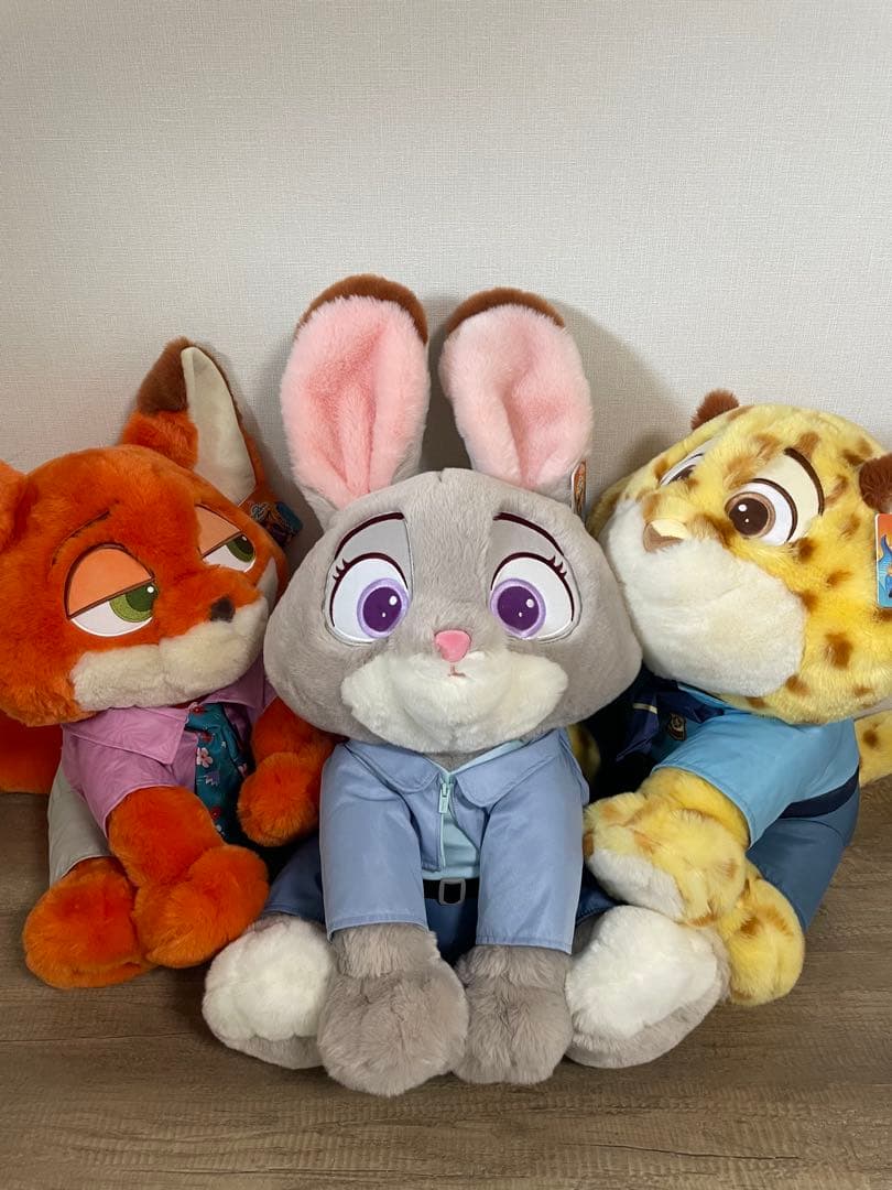 ズートピア2　★ニック・ジュディ・クロウハウザー★ぬいぐるみ ブランケット付き