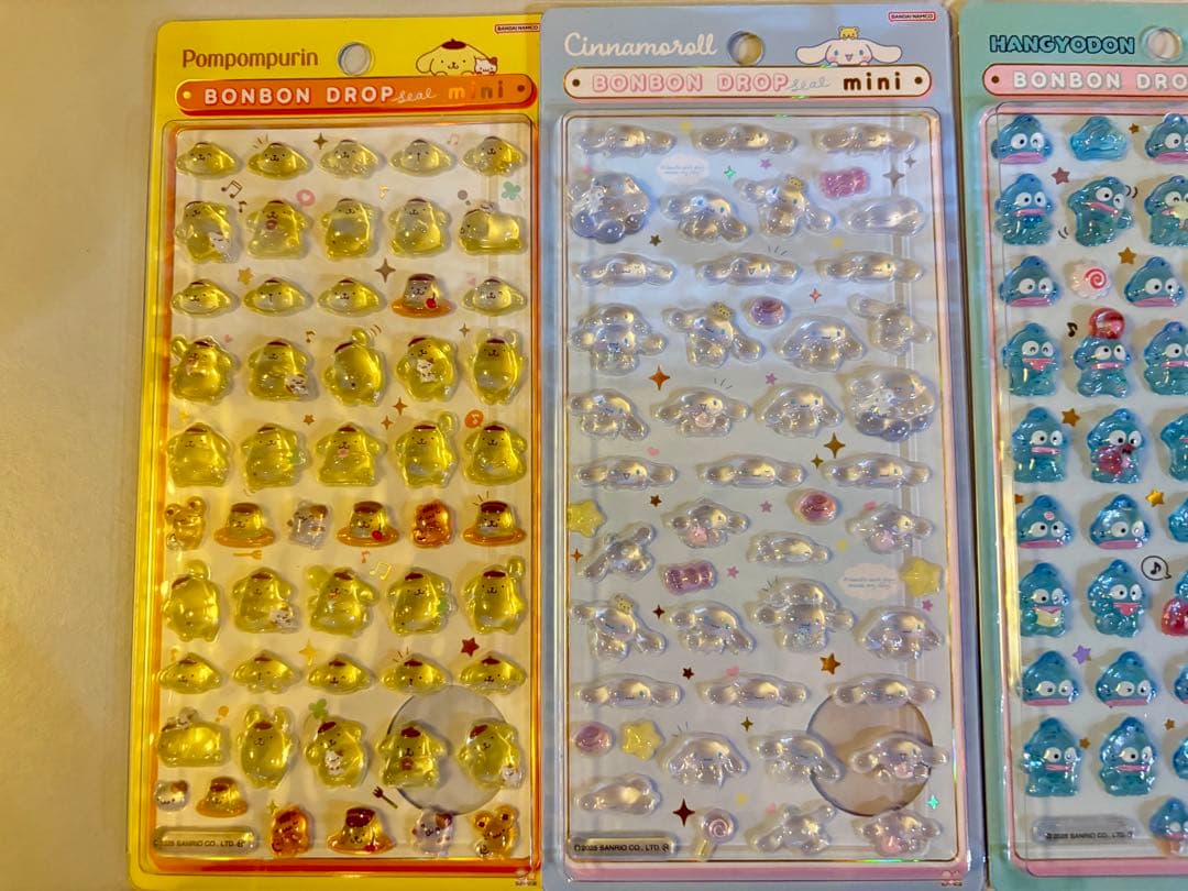 プ*読様 【正規品】ボンボンドロップシール　ミニ　サンリオ　全8種コンプリートセ
