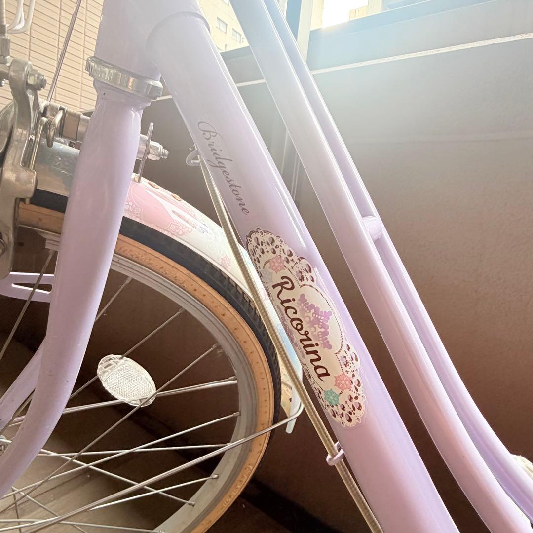 【東京】22インチ　ブリジストン　リコリーナ　ラベンダー　引き取り限定品