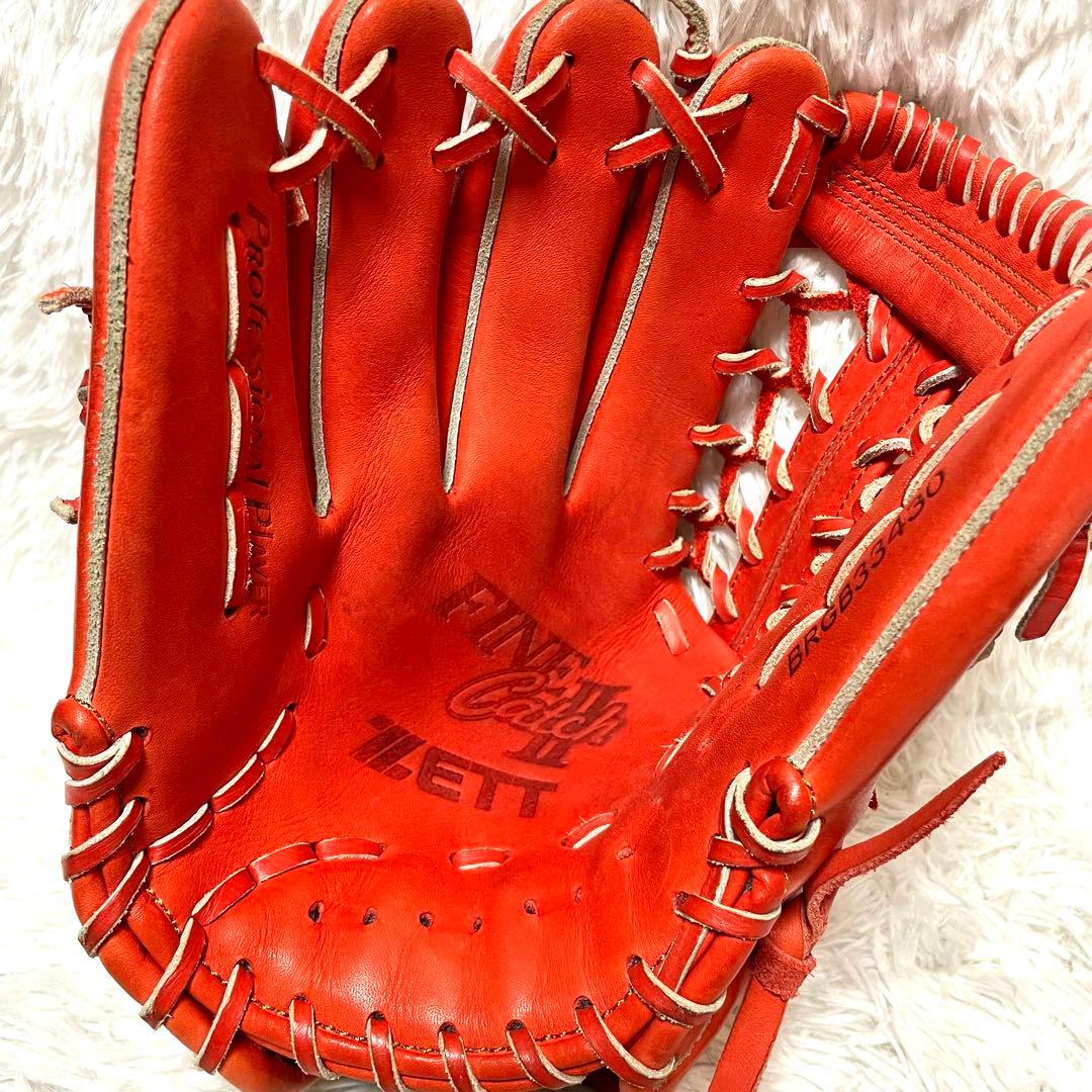 【極美品】ZETT ファインキャッチ II 左投げ用 グローブ グラブ 本革