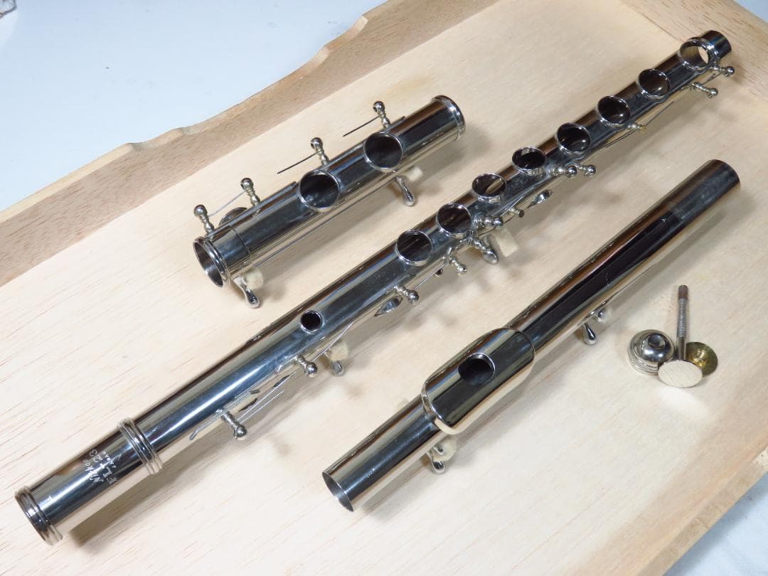 全タンポ＆ヘッド・コルク交換済　フルート　Nikkan　FL-23　Eメカ付き
