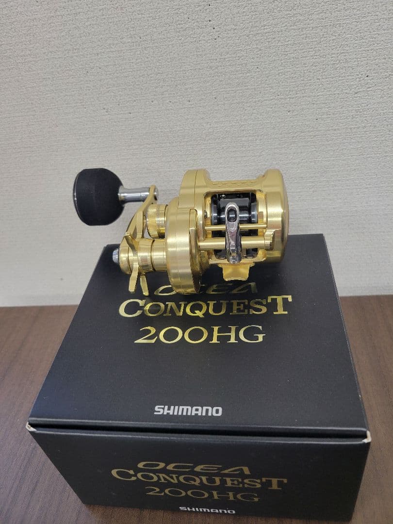 シマノ　オシアコンクエスト200ＨＧ　ゴメクサスハンドル　新品ＰＥライン付き