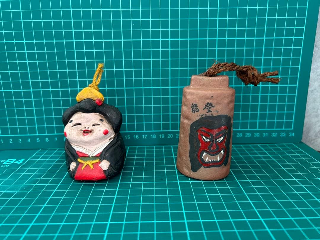 日本の伝統的な陶器置物セット売り　土鈴①