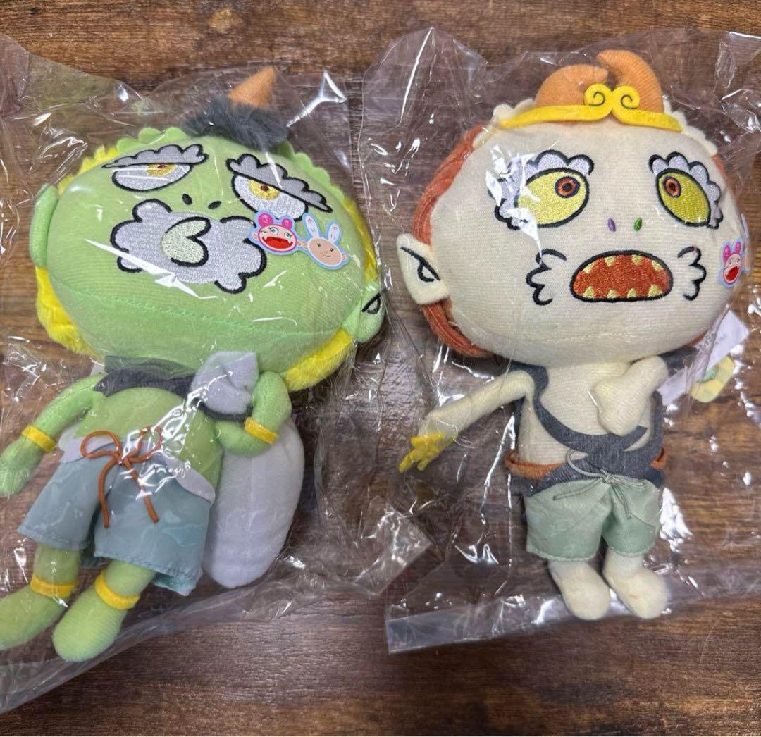 村上隆 京都市美術館開館90周年記念 もののけ京都 風神&雷神 ぬいぐるみセット