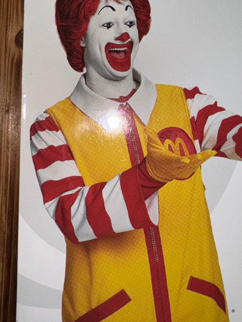 アメリカ マクドナルド ロナルド ペーパーファイル 衣装カタログ 印刷物 レア