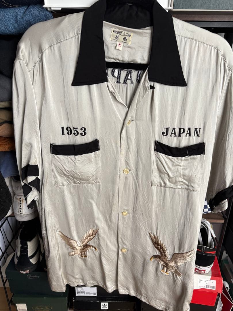 東洋エンタープライズ/スカシャツ/ボーリングシャツ/ヴィンテージ/通常Lサイズ